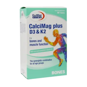 قرص کلسی مگ پلاس D3 و K2 یوروویتال